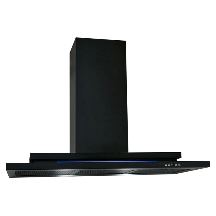Schweigen 90cm Silent Canopy Rangehood – Black DS3131R2BST, Front View