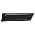 Schweigen Silent Black Glass Undermount Rangehood 900mm KLS9GLASSBLKSP, Front Left Side View