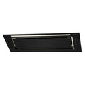 Schweigen KLS9GLASSBLKSP Silent Black Glass Undermount Rangehood 900mm