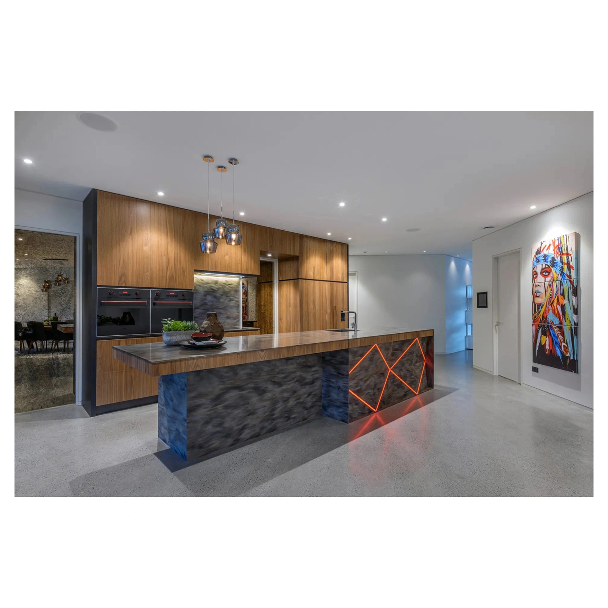 Schweigen Silent Black Glass Undermount Rangehood 900mm KLS9GLASSBLKSP, Lifestyle View 9