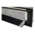 Schweigen KLS9GLASSBLKSP Silent Black Glass Undermount Rangehood 900mm