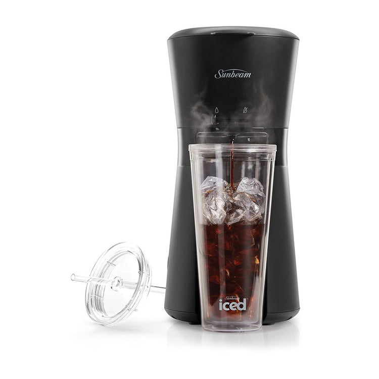 Sunbeam SDP1000BK Iced Coffee Machine with 650ml Insulated Tumbler, Front view
