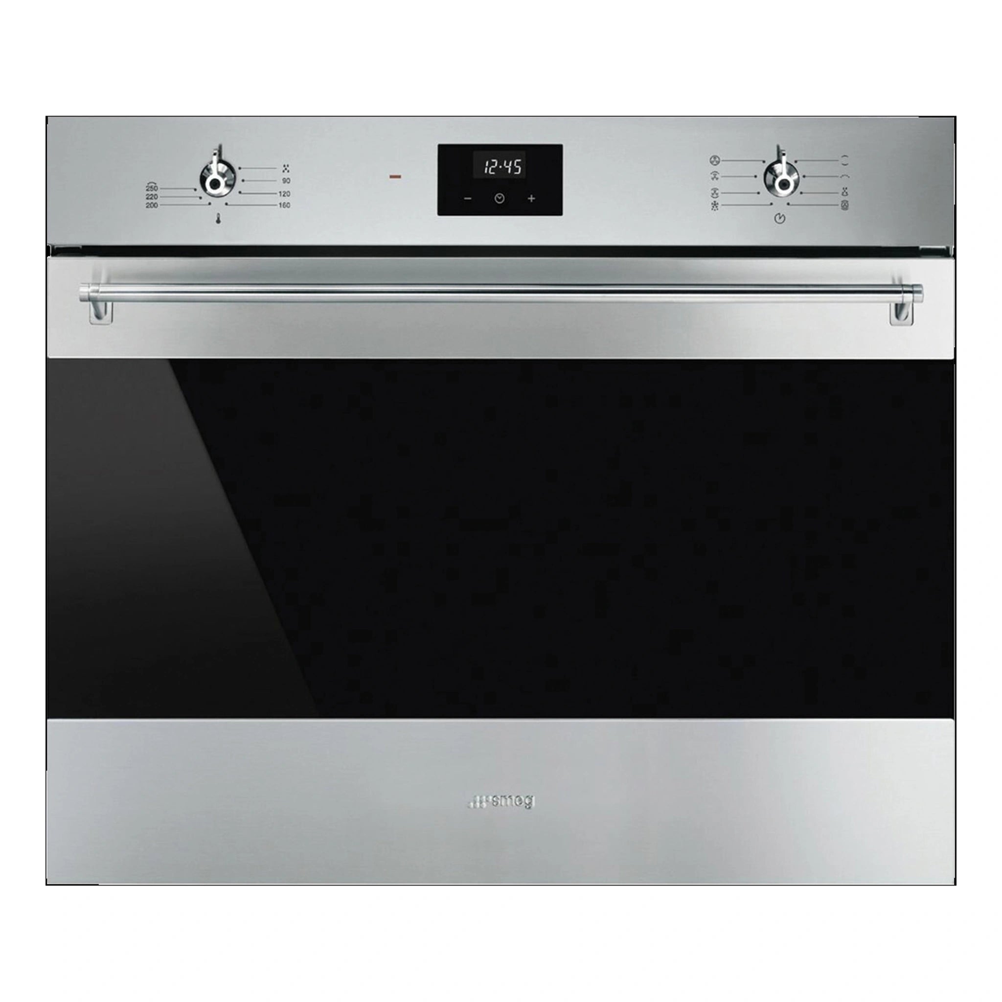 Smeg 70cm Classic Thermoseal Built-In Oven SFA7300TVX, Front View