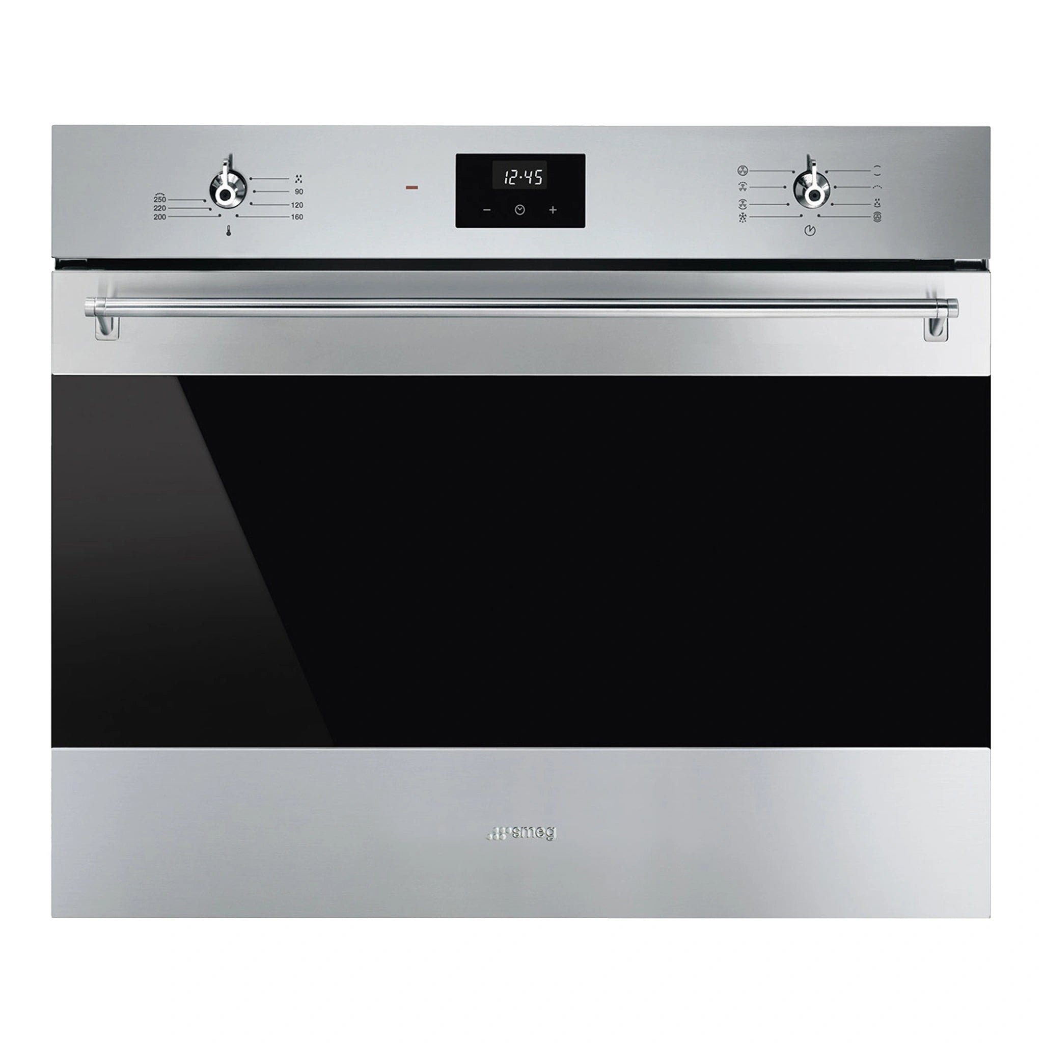 Smeg 70cm Classic MultiFunction Oven Stainless Steel SFA7300TX, Front View