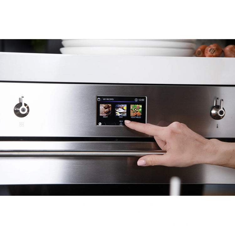 Smeg 60cm Classic Thermoseal Pyrolytic Built-In Oven SFPA6303TPX, Control Panel View