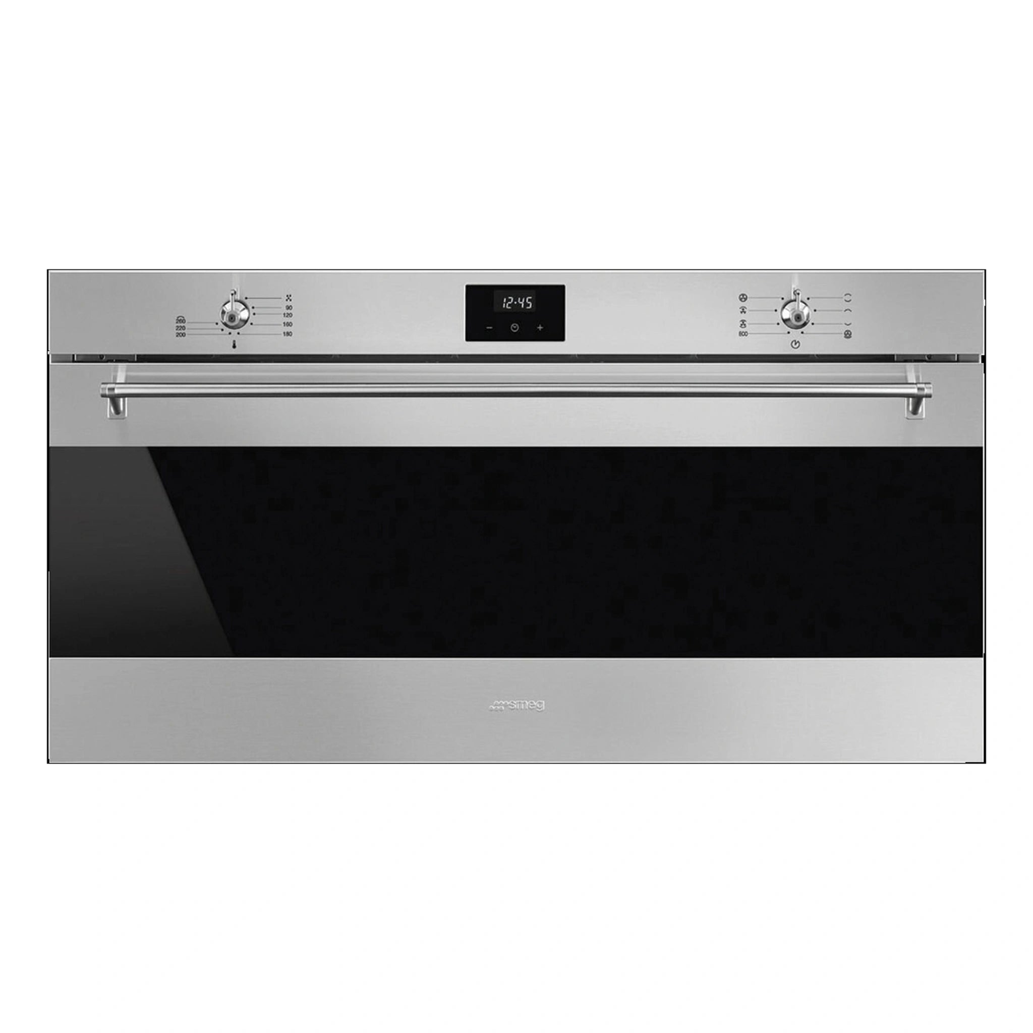 Smeg 90cm Classic Thermoseal Built-In Oven SFRA9300TVX, Front View