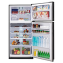 Sharp SJXP580GBK 581L Top Mount Fridge Black