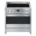 Smeg 90 x 60cm Compact Cooker with Electric Oven & Induction Hob A1PYID9, Front View