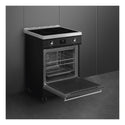 Smeg 60cm Cooker with Induction Hob C6IPBLT2, Left Side View With Door Open