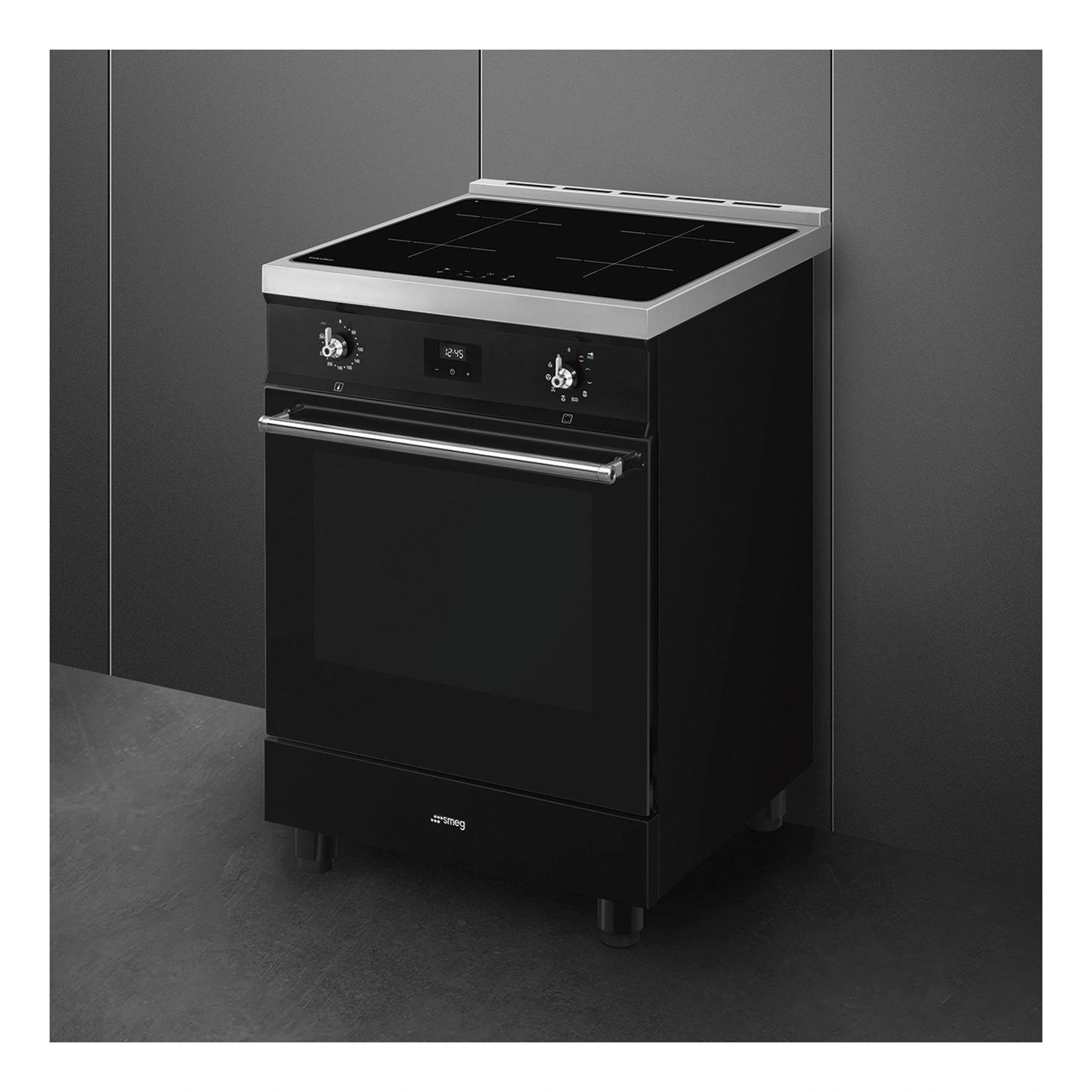 Smeg 60cm Cooker with Induction Hob C6IPBLT2, Right Side View