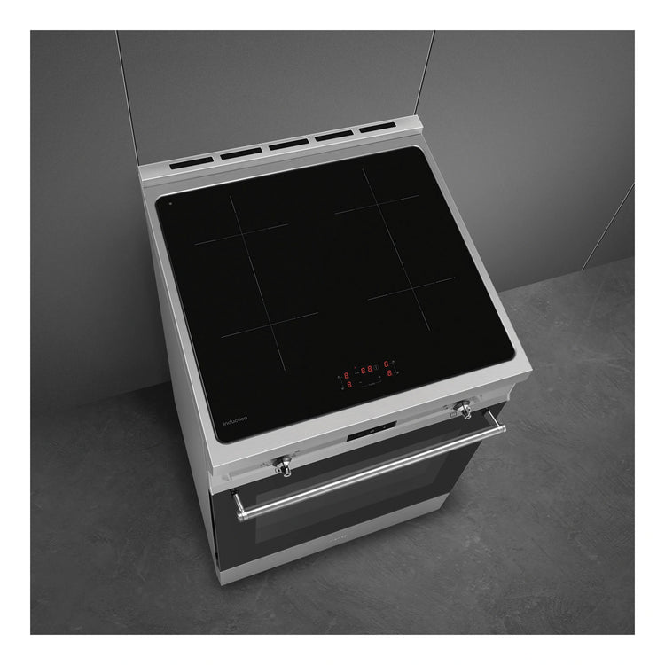 Smeg 60cm Classic Cooker with Induction Hob C6IPXT2, Left Side View