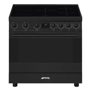 Smeg 90cm Freestanding Induction Hob Cooker C9IMN2, Front View