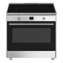 Smeg 90cm Cooker with Induction Hob CG90CIXT, Front View