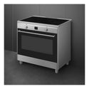 Smeg 90cm Cooker with Induction Hob CG90CIXT, Right Side View