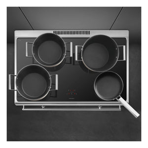 Smeg 90cm Cooker with Induction Hob CG90CIXT, Top View