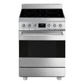 Smeg 60cm Ceramic Freestanding Cooker with 4 Zones CS6CMXA2, Front View
