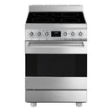 Smeg 60cm Ceramic Freestanding Cooker with 4 Zones CS6CMXA2, Front View