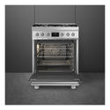 Smeg CS6GMXA2 60cm Gas Freestanding Cooker with Vapour Clean