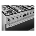 Smeg 90cm Freestanding Dual Fuel Cooker CS9GMXA2, Control Panel View