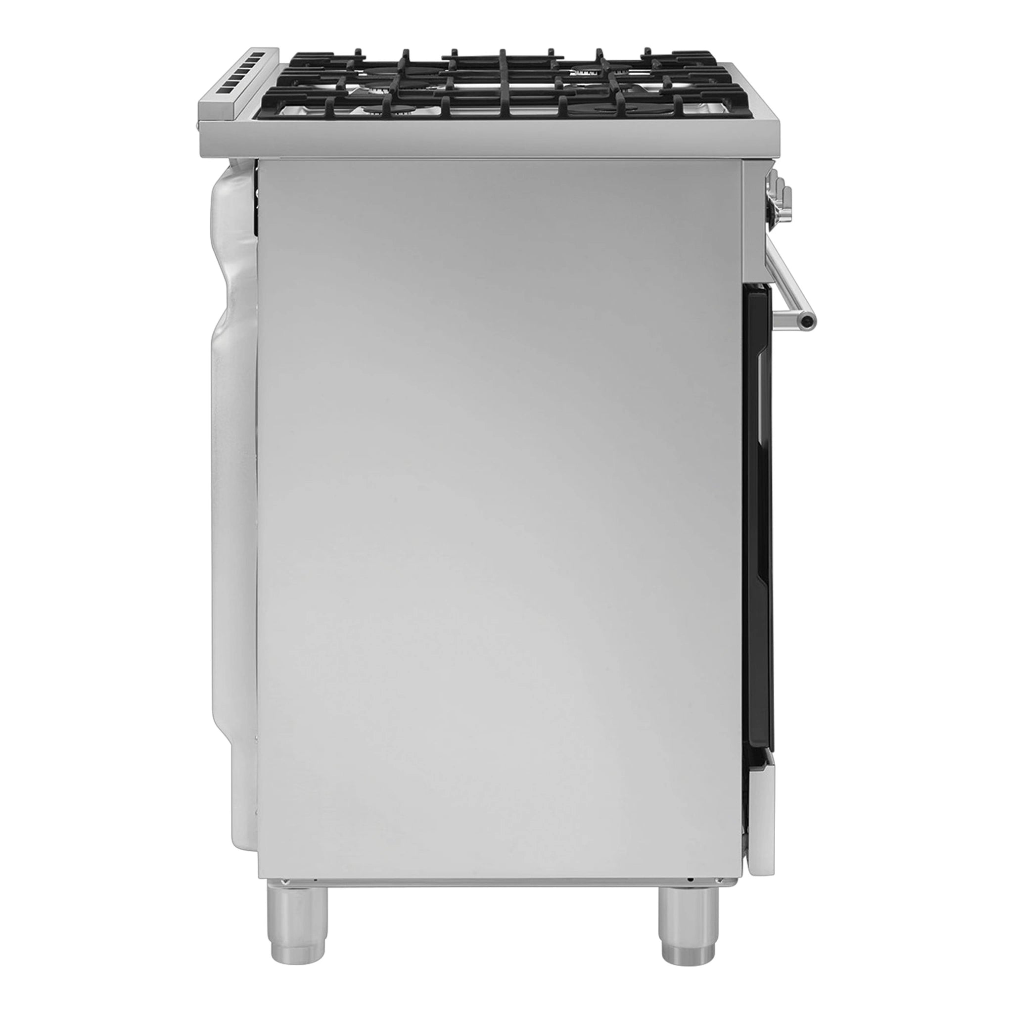 Smeg 90cm Freestanding Dual Fuel Cooker CS9GMXA2, Side View