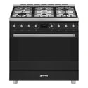 Smeg 90cm Cooker with Gas Freestanding Cooker CSP9GMMBA2, Front View