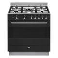 Smeg 90cm Dual Fuel Freestanding Oven/Stove FS9606AS1, Front View