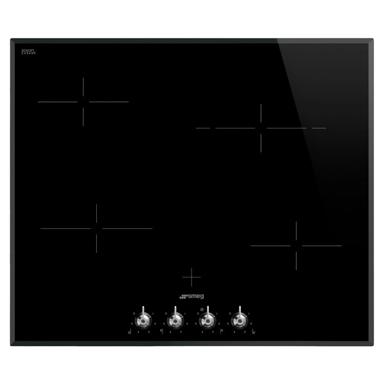 Smeg Ceramic Hob 60cm Classic Aesthetic SA661X2, Front View