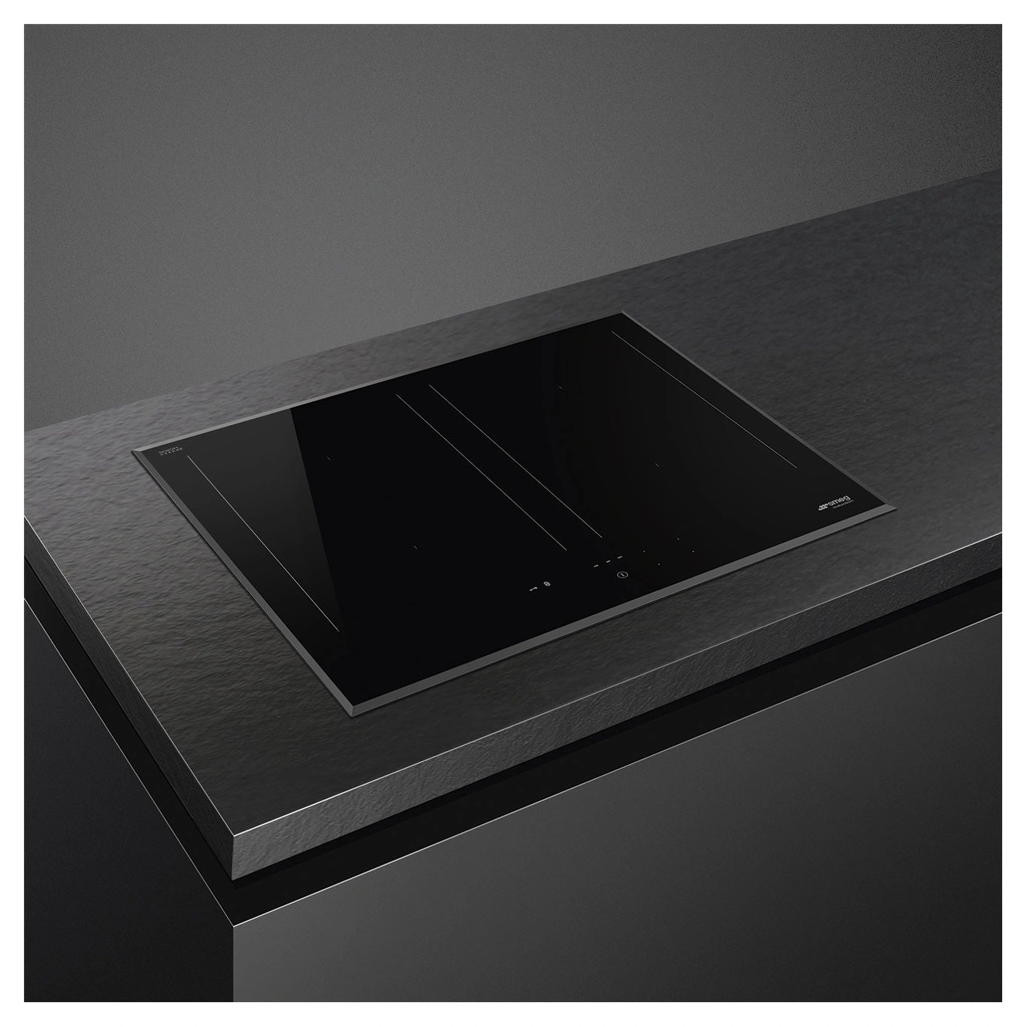 Smeg Induction Hob 60cm Universale Aesthetic SAI3644B, Left Side View