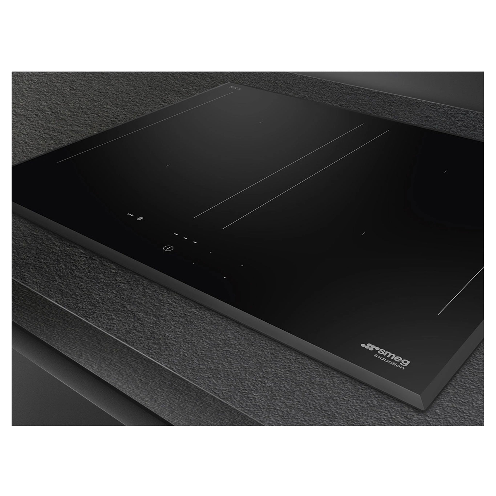 Smeg Induction Hob 60cm Universale Aesthetic SAI3644B, Right Side View