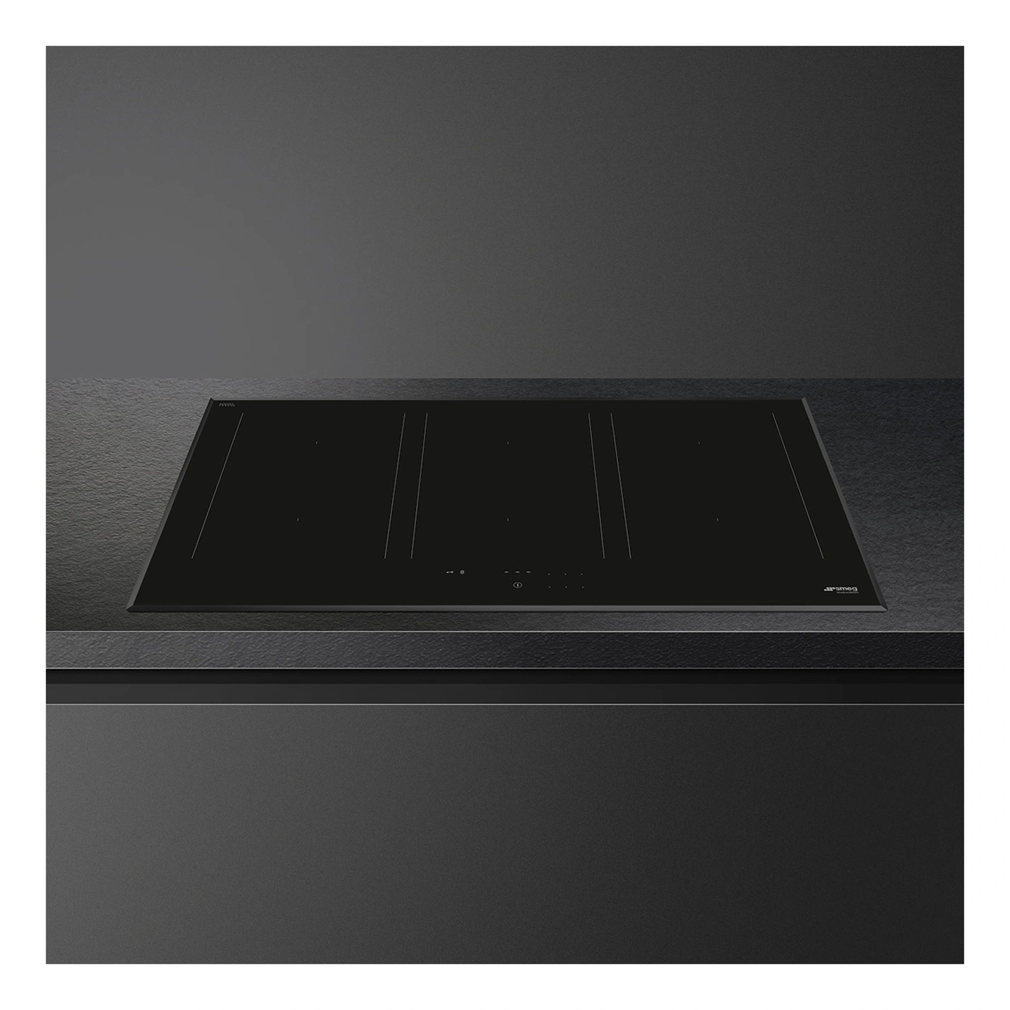 Smeg Induction Hob 90cm Universale Aesthetic SAI3964B, Top View