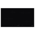 Smeg 90cm Ceramic Hob with 5 Zones & Touch Sensors SE494EMTD, Front View