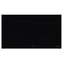 Smeg 90cm Ceramic Hob with 5 Zones & Touch Sensors SE494EMTD, Front View