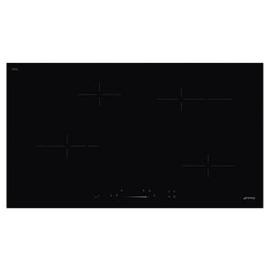 Smeg 90cm Ceramic Hob with 5 Zones & Touch Sensors SE494EMTD, Front View