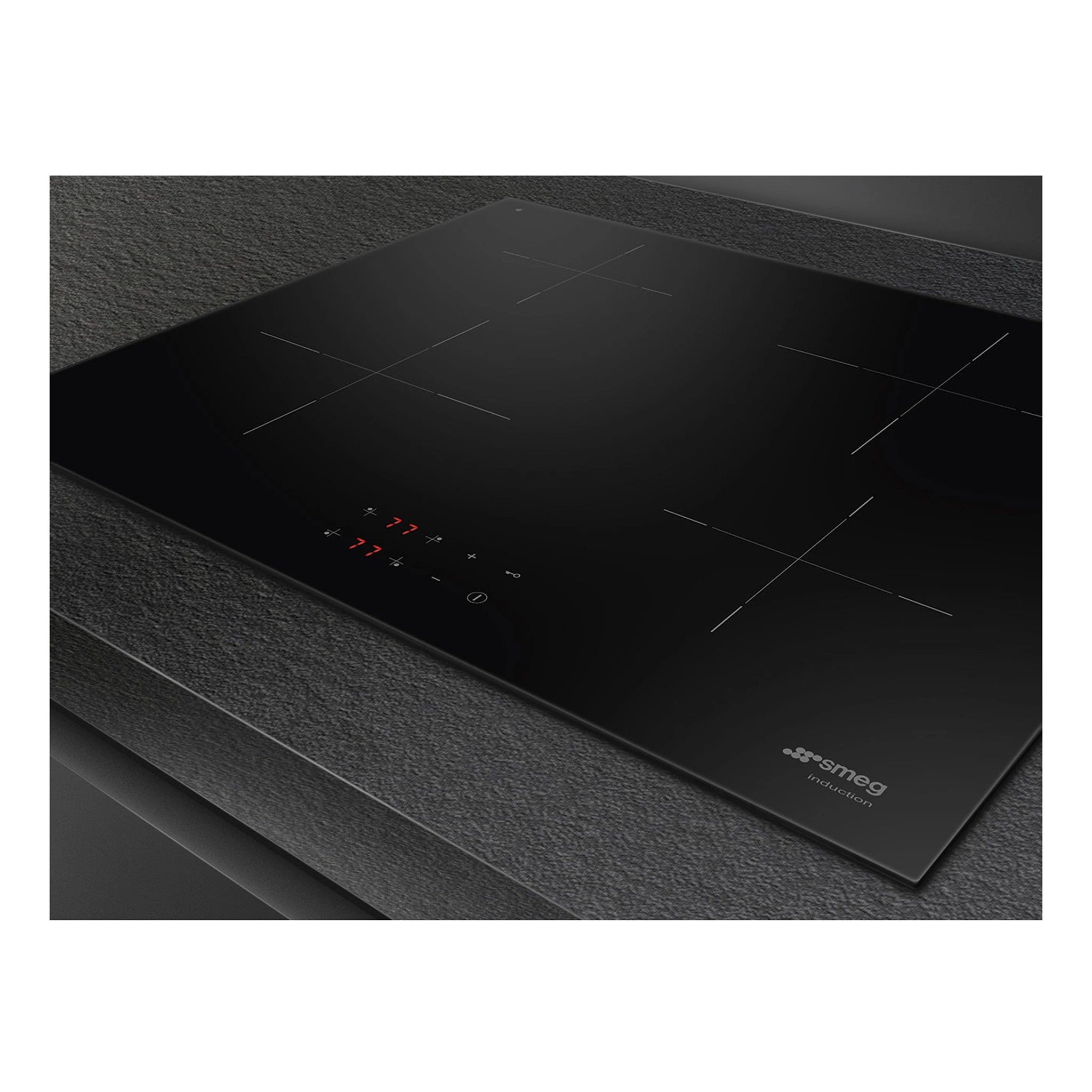 Smeg Induction Hob 60cm Universale Aesthetic SI2641DAU, Right Side View