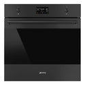 Smeg 60cm Matte Black Pyrolytic Combi Steam Oven SOPA6302S2PN, Front View