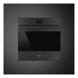 Smeg 60cm Matte Black Pyrolytic Combi Steam Oven SOPA6302S2PN, Lifestyle View