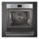 Smeg 60cm Stainless Steel Classic Pyrolytic Oven SOPA6302TX, Front View With Door Open