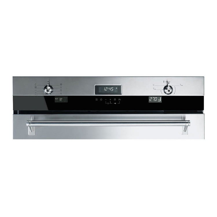 Smeg SOA330X1 130L 76cm Classic Pyrolytic Oven, Control panel view