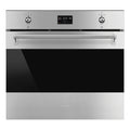 Smeg 76cm Classic Pyrolytic Oven with Single Point Probe SOPA3302TPX, Front View