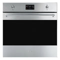 Smeg 60cm Classic Stainless Steel Pyrolytic Combi Steam Oven SOPA6302S2PX, Front View