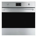 Smeg 60cm Classic Stainless Steel Pyrolytic Combi Steam Oven SOPA6302S2PX, Front View
