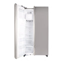 Smeg SR610X 608L Side By Side Fridge, Front view with single door open