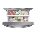 Samsung 636L French Door Fridge SRF678CDLS, Bottom open with food items