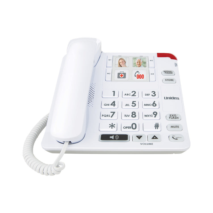 Uniden SSE34 Sight & Sound Enhanced Corded Home Phone System