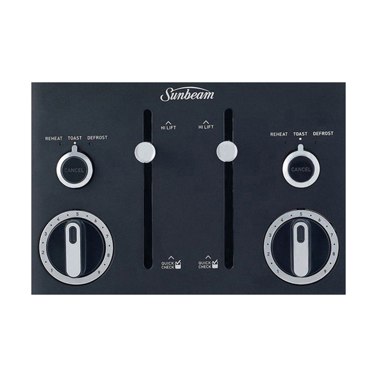 Sunbeam TA2640 Gallerie Black 4 Slice Toaster