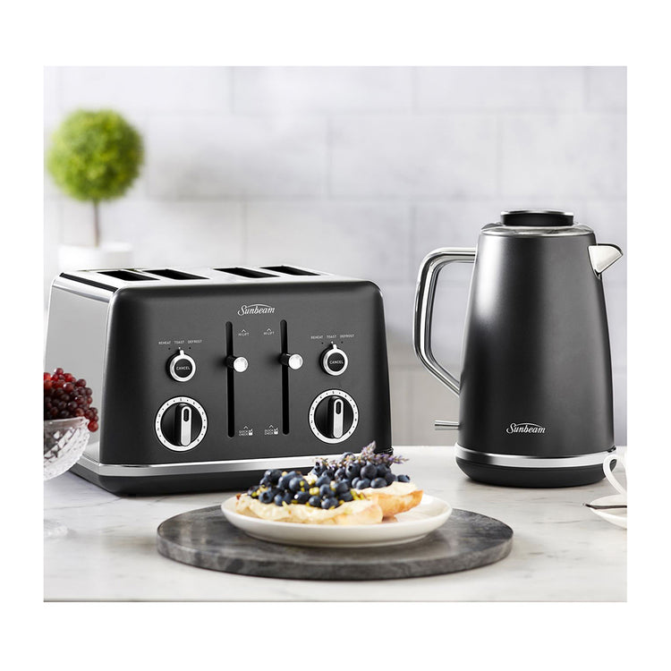 Sunbeam TA2640 Gallerie Black 4 Slice Toaster