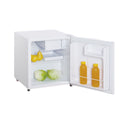 Teco 47L Bar Fridge White TBF47WMB, Front right view with door open