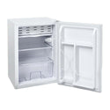 Teco 75L Bar Fridge White TBF75WMDA, Front right view with door open