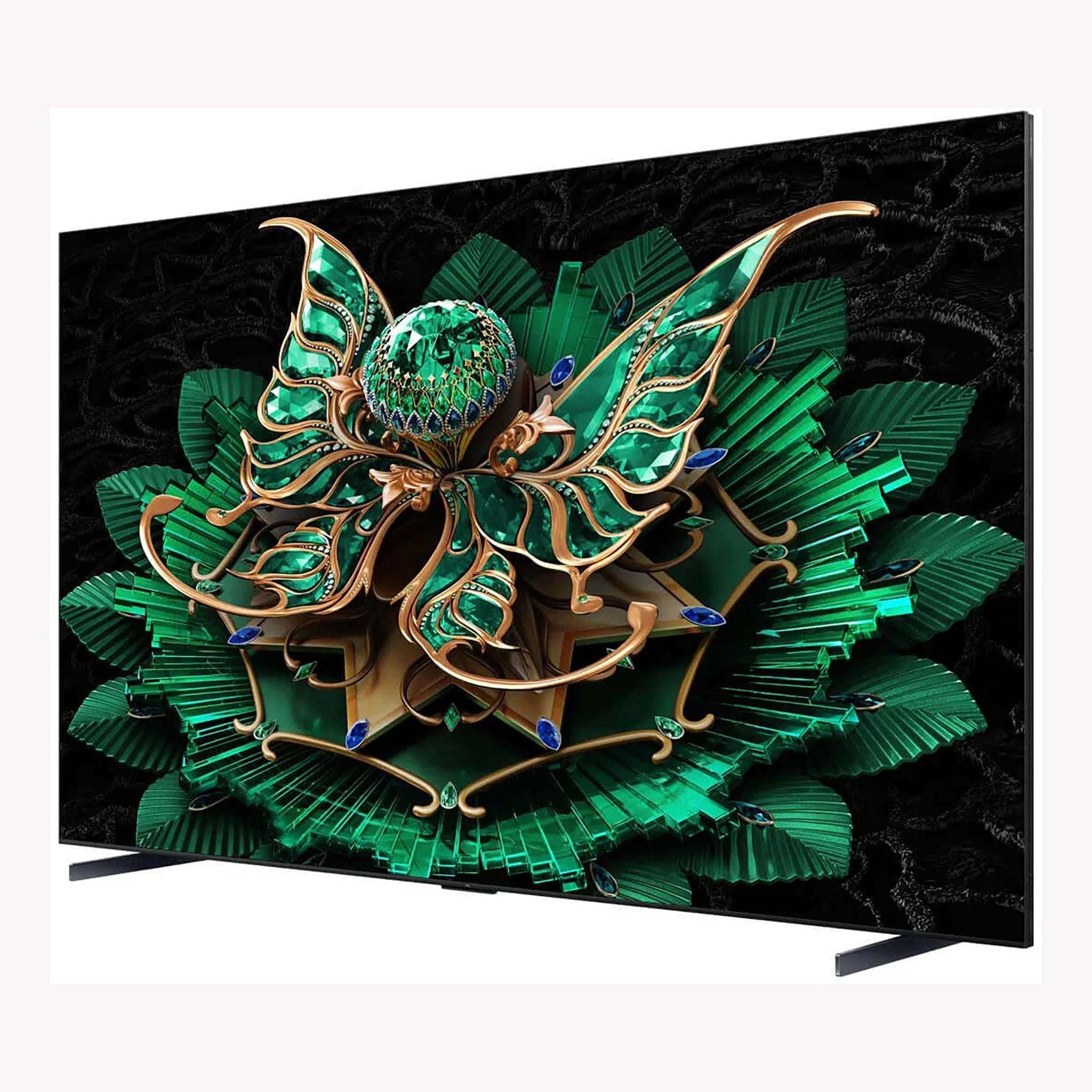 TCL 115-Inch 4K Ultra HD, Smart QD-Mini LED TV, 115C7K, Black 115C7K, Right Side View