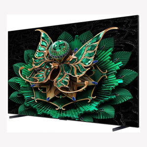 TCL 115-Inch 4K Ultra HD, Smart QD-Mini LED TV, 115C7K, Black 115C7K, Right Side View